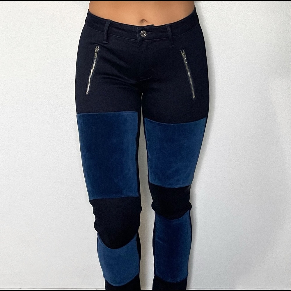 Guess Velvet Panel Skinny Jeans Size 27